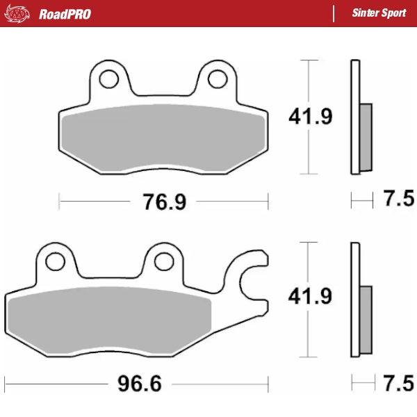 Moto-Master Motorcycle Brake Pads 413705