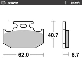 Moto-Master Motorcycle Brake Pads 413804
