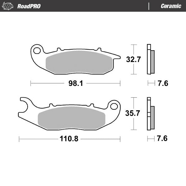 Moto-Master Motorcycle Brake Pads 414104