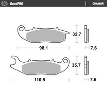 Load image into Gallery viewer, Moto-Master Motorcycle Brake Pads 414104