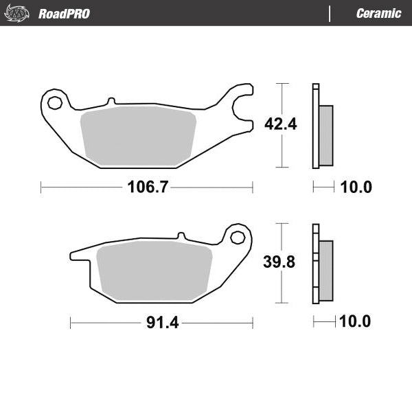 Moto-Master Motorcycle Brake Pads 414204