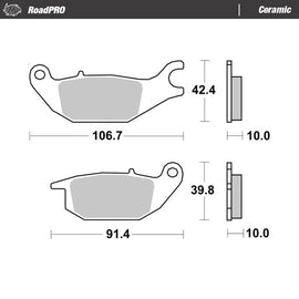 Moto-Master Motorcycle Brake Pads 414204