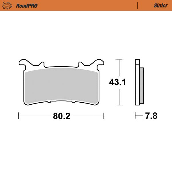 Moto-Master Motorcycle Brake Pads 414301