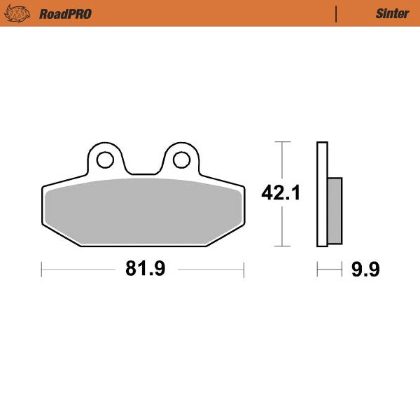 Moto-Master Motorcycle Brake Pads 414502