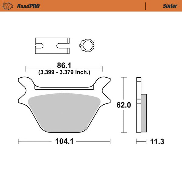 Moto-Master Motorcycle Brake Pads 414602