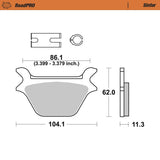 Moto-Master Motorcycle Brake Pads 414602