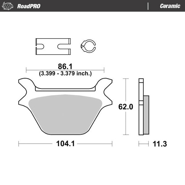 Moto-Master Motorcycle Brake Pads 414604