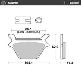 Moto-Master Motorcycle Brake Pads 414604