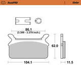 Moto-Master Motorcycle Brake Pads 414702