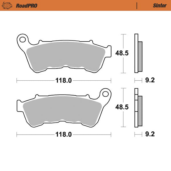 Moto-Master Motorcycle Brake Pads 414801