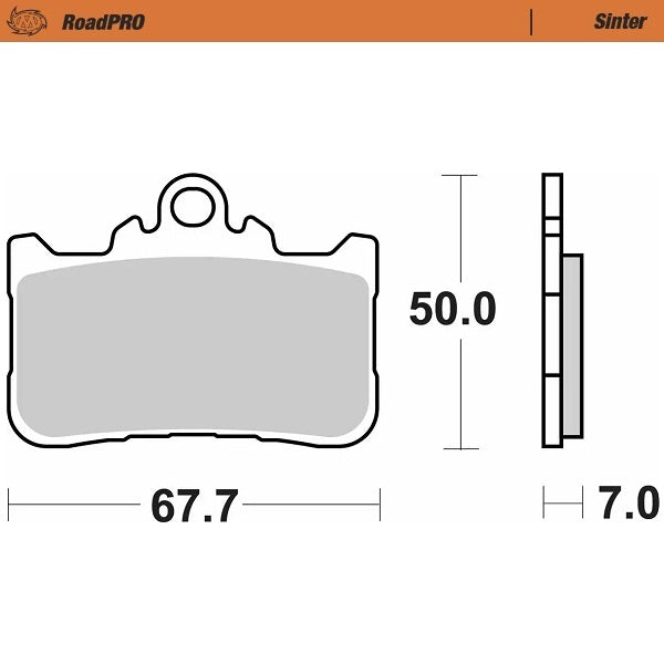 Moto-Master Motorcycle Brake Pads 415101