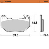 Moto-Master Motorcycle Brake Pads 415202