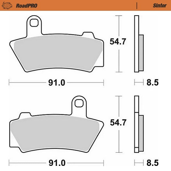 Moto-Master Motorcycle Brake Pads 415702