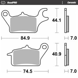 Moto-Master Motorcycle Brake Pads 415804