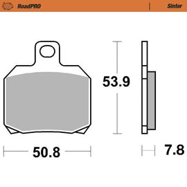 Moto-Master Motorcycle Brake Pads 416003