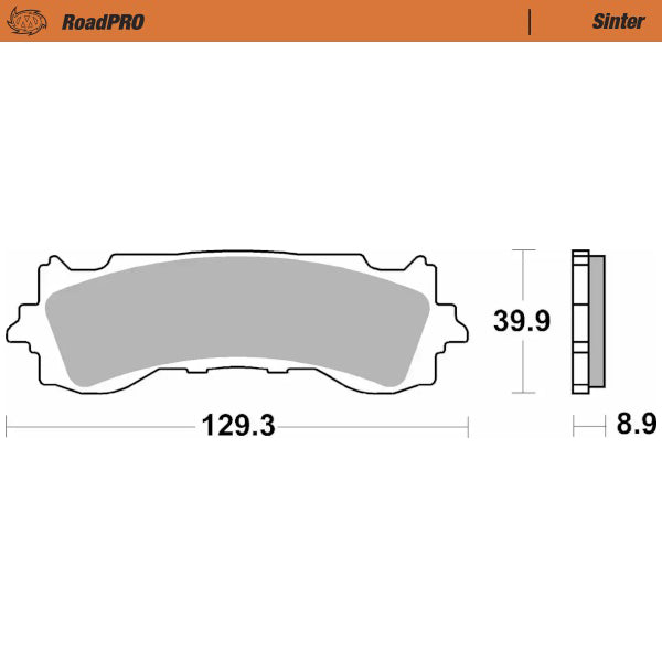 Moto-Master Motorcycle Brake Pads 417101