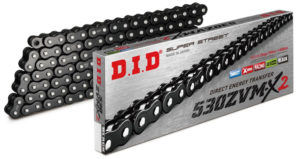 DID Motorcycle Chain 530ZVM-X2 Black&Black