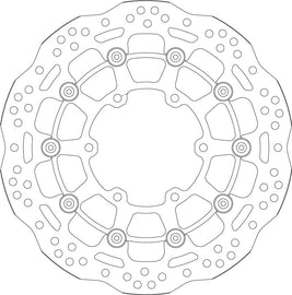 SBS Motorcycle Upgrade Brake Disc 6036A