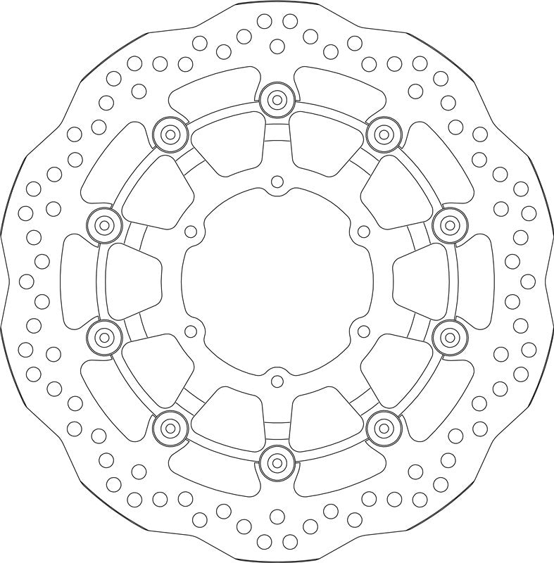 SBS Motorcycle Upgrade Brake Disc 6102A