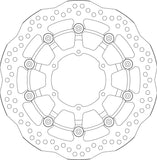 SBS Motorcycle Upgrade Brake Disc 6102A