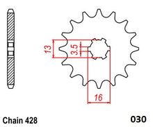 Load image into Gallery viewer, Moto-Master Motorcycle Steel Front Sprocket 61.030.11