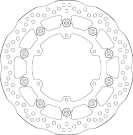 SBS Motorcycle Upgrade Brake Disc 6349A