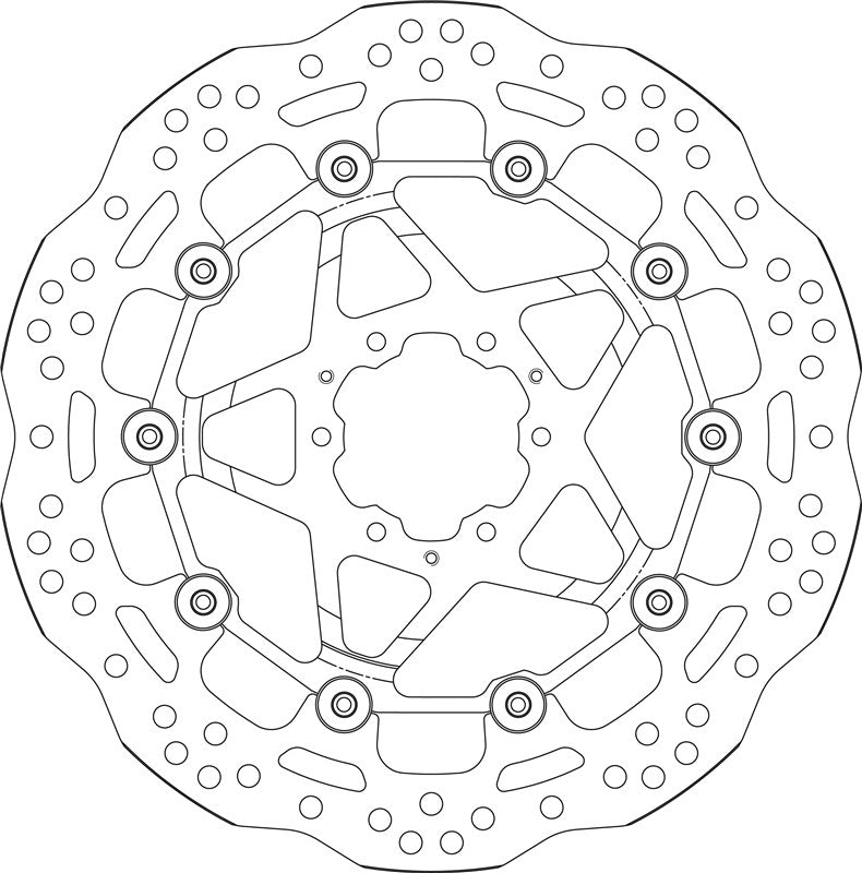 SBS Motorcycle Upgrade Brake Disc 6350A