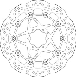 SBS Motorcycle Upgrade Brake Disc 6350A
