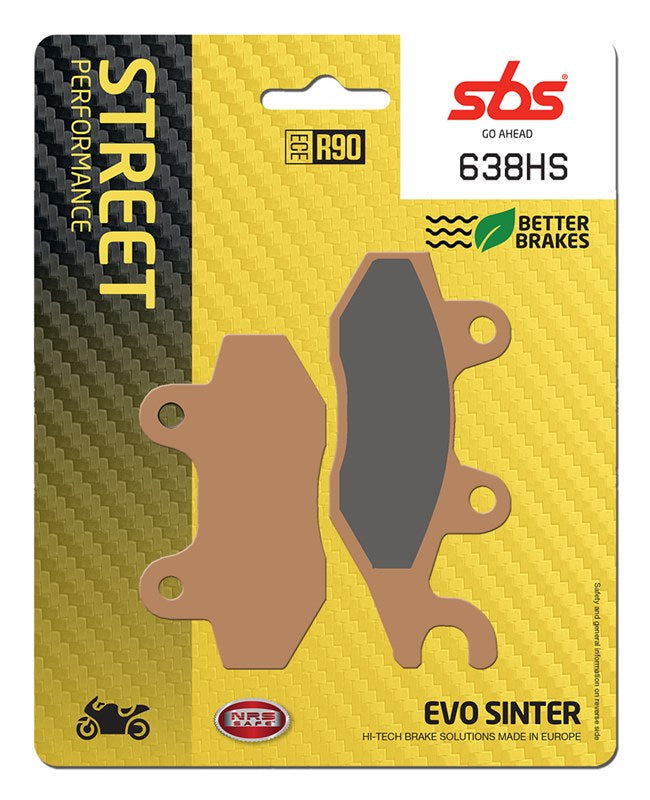 SBS Motorcycle Brake Pads 638HS