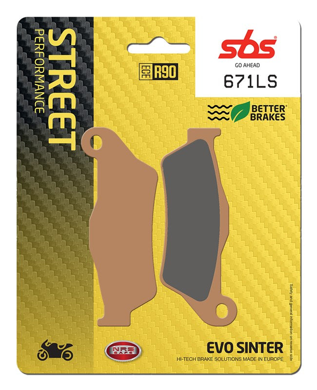 SBS Motorcycle Brake Pads 671LS