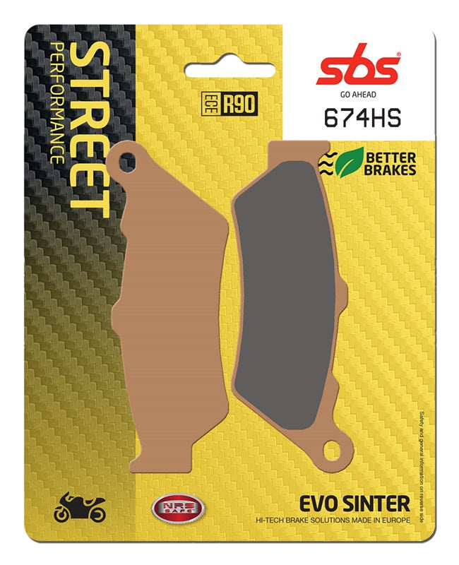 SBS Motorcycle Brake Pads 674HS