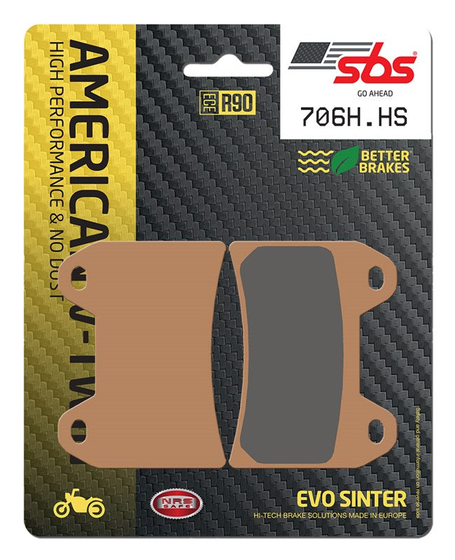 SBS Motorcycle Brake Pads 706H.HS