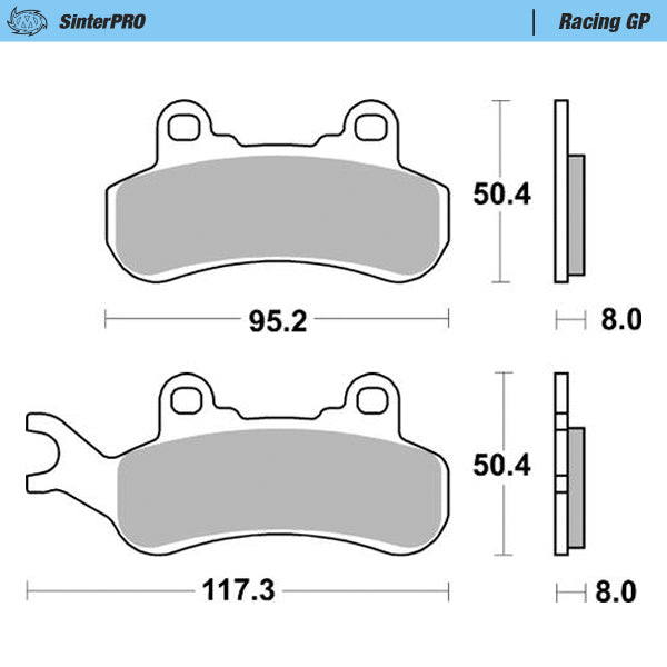 Moto-Master Motorcycle Brake Pads 080012