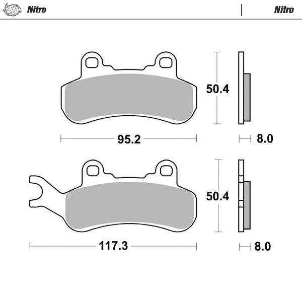 Moto-Master Motorcycle Brake Pads 080021