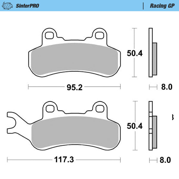Moto-Master Motorcycle Brake Pads 080112