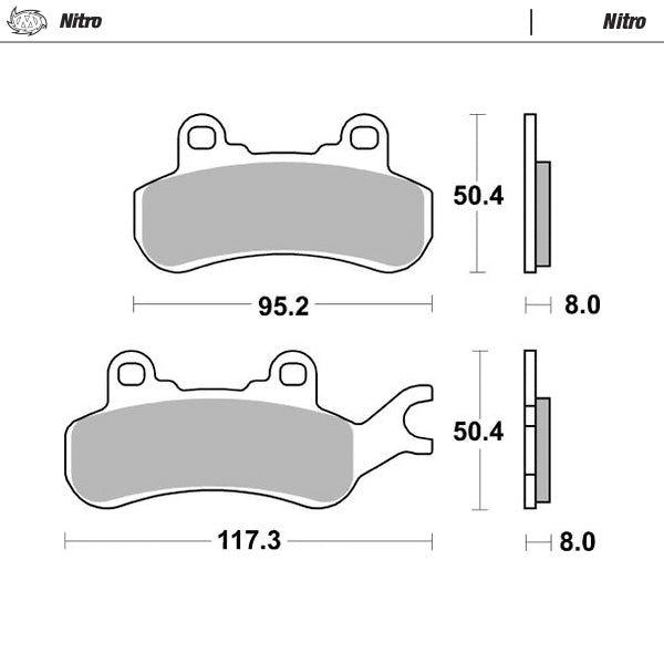 Moto-Master Motorcycle Brake Pads 080121