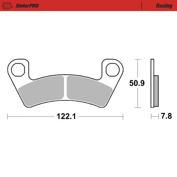 Moto-Master Motorcycle Brake Pads 080411