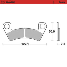 Load image into Gallery viewer, Moto-Master Motorcycle Brake Pads 080411