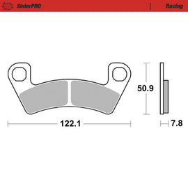Moto-Master Motorcycle Brake Pads 080411
