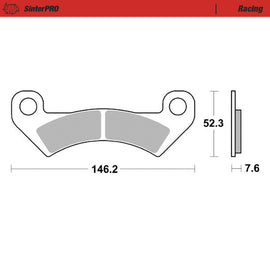 Moto-Master Motorcycle Brake Pads 080911