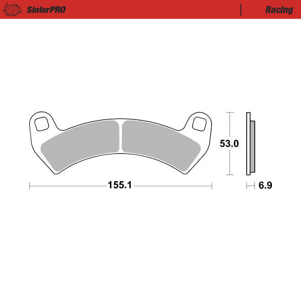 Brake Pad for Polaris RZR XP 1000 Turbo S (2018–2021) - Moto-Master 081011