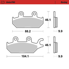 Load image into Gallery viewer, Moto-Master Motorcycle Brake Pads 081211