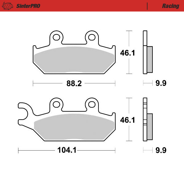 Moto-Master Motorcycle Brake Pads 081311