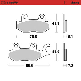 Brake Pad for Yamaha YXM 700 Viking (2014–2024) - Moto-Master 081411