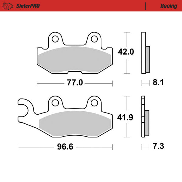 Brake Pad for Yamaha YXM 700 Viking (2014–2024) - Moto-Master 081511