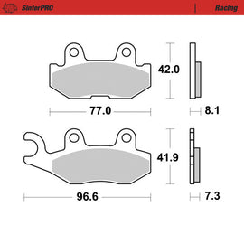 Brake Pad for Yamaha YXM 700 Viking (2014–2024) - Moto-Master 081511