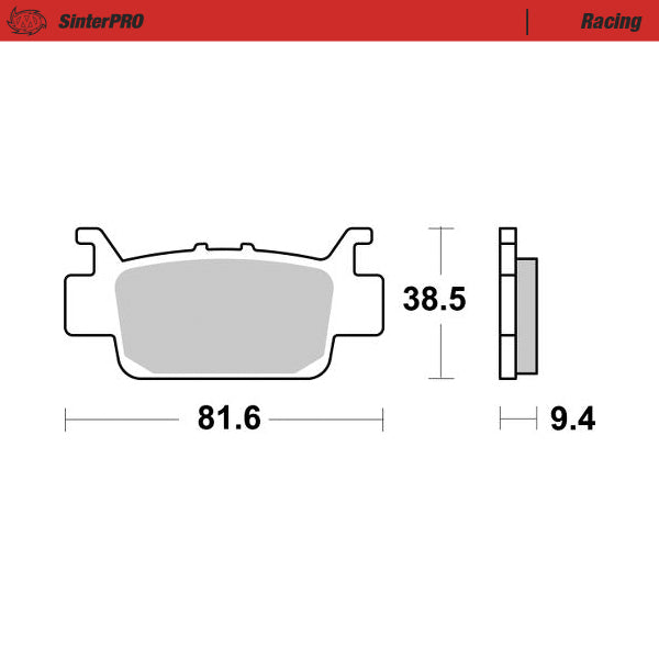 Moto-Master Motorcycle Brake Pads 081611