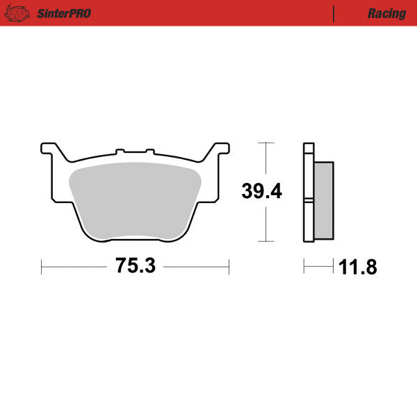 Moto-Master Motorcycle Brake Pads 081711