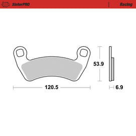 Brake Pad for Polaris RZR XP 4 1000 Turbo (2019–2021) - Moto-Master 081911