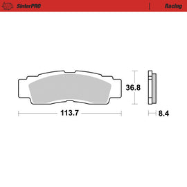 Brake Pad for Yamaha YXZ 1000 R (2016–2024) - Moto-Master 082011